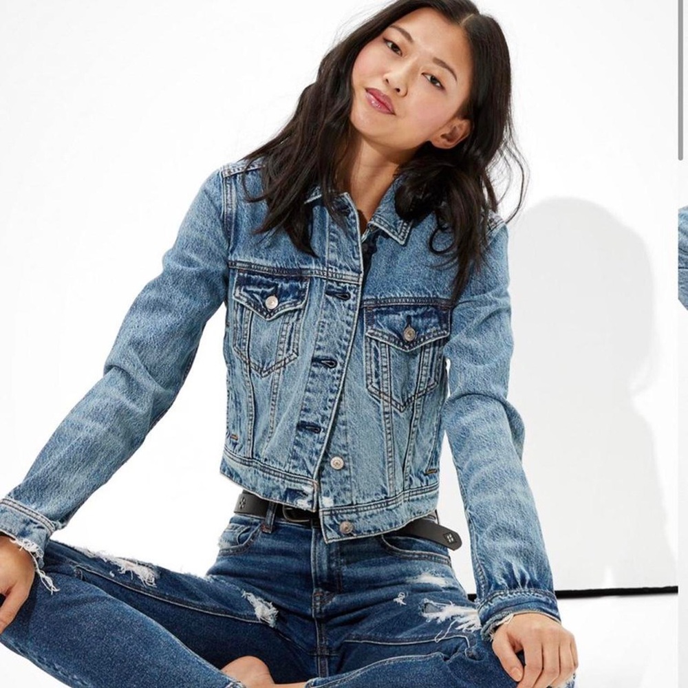 American Eagle Outfitters Classic Blue Denim Jacket